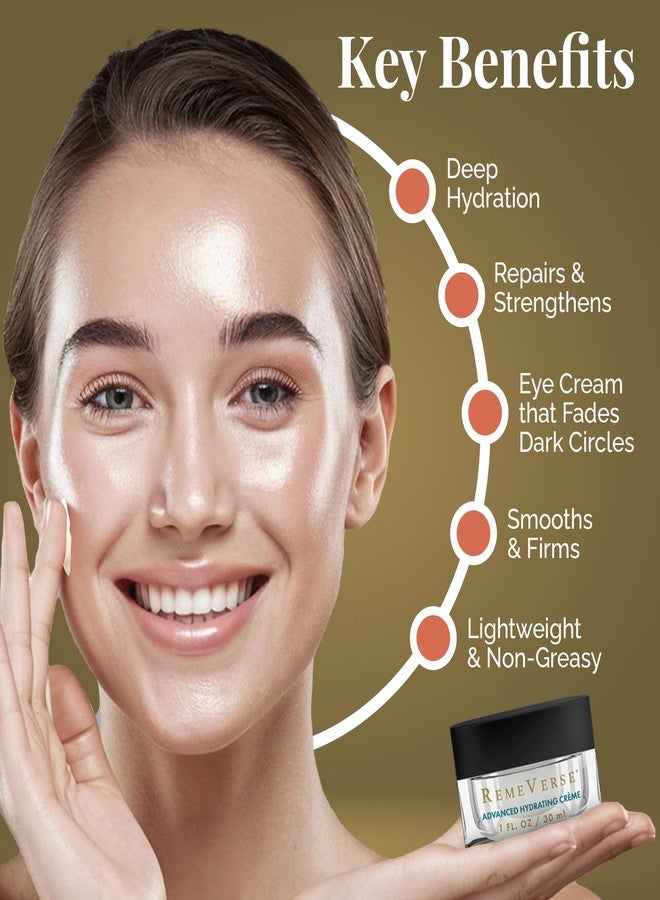 RemeVerse Advanced Hydrating Crème - Face Moisturizer with Hyaluronic Acid, Peptides & Vitamins - Ultra Hydration for All Skin Types - Long-Lasting Moisture & Nourishing Facial Cream for Women & Men - Image 3